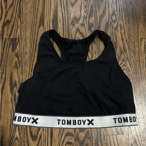 TomboyX Black Sports Bra XL